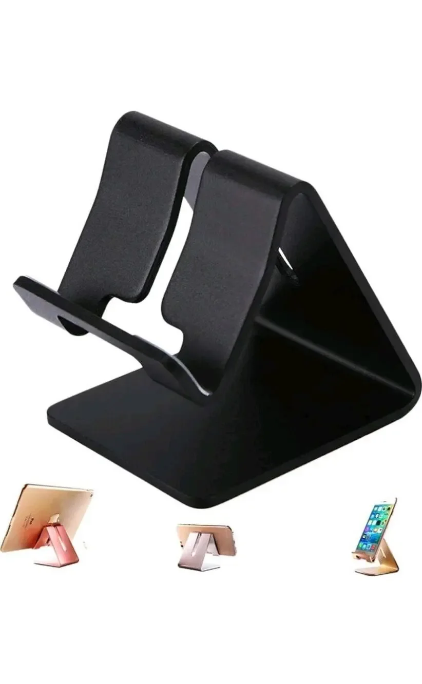 2 Pc Universal Mobile Mate Cell Phone Tablet Stand Desk Holder Cradle Dock Metal
